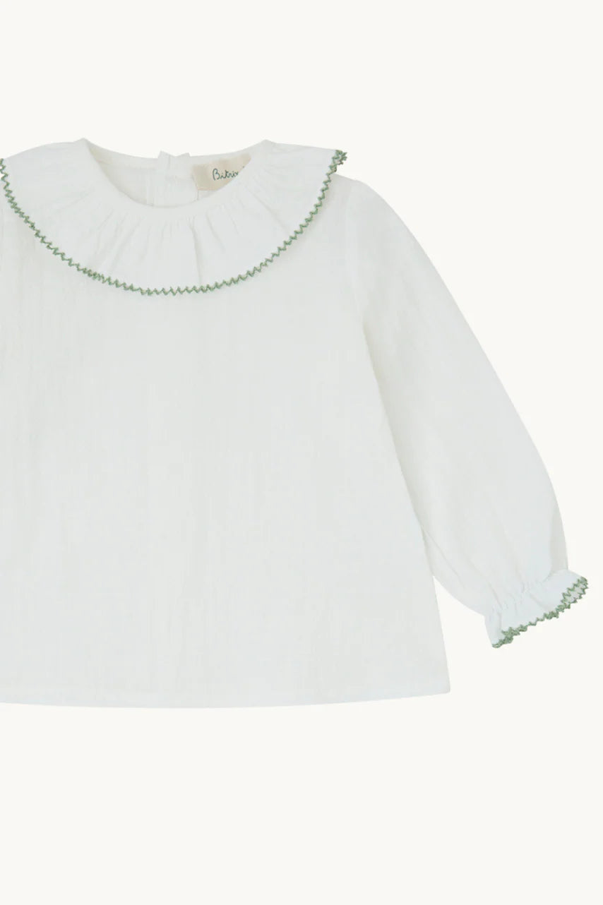 Blusa bebé blanco roto