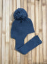 Gorro bufanda azul