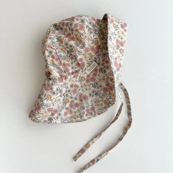 Sombrero ala Santillana - flores