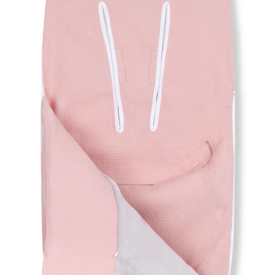 Saco silla de paseo con guata extraíble rosa liso