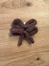 Pack 2 lazos con pinza ciruela