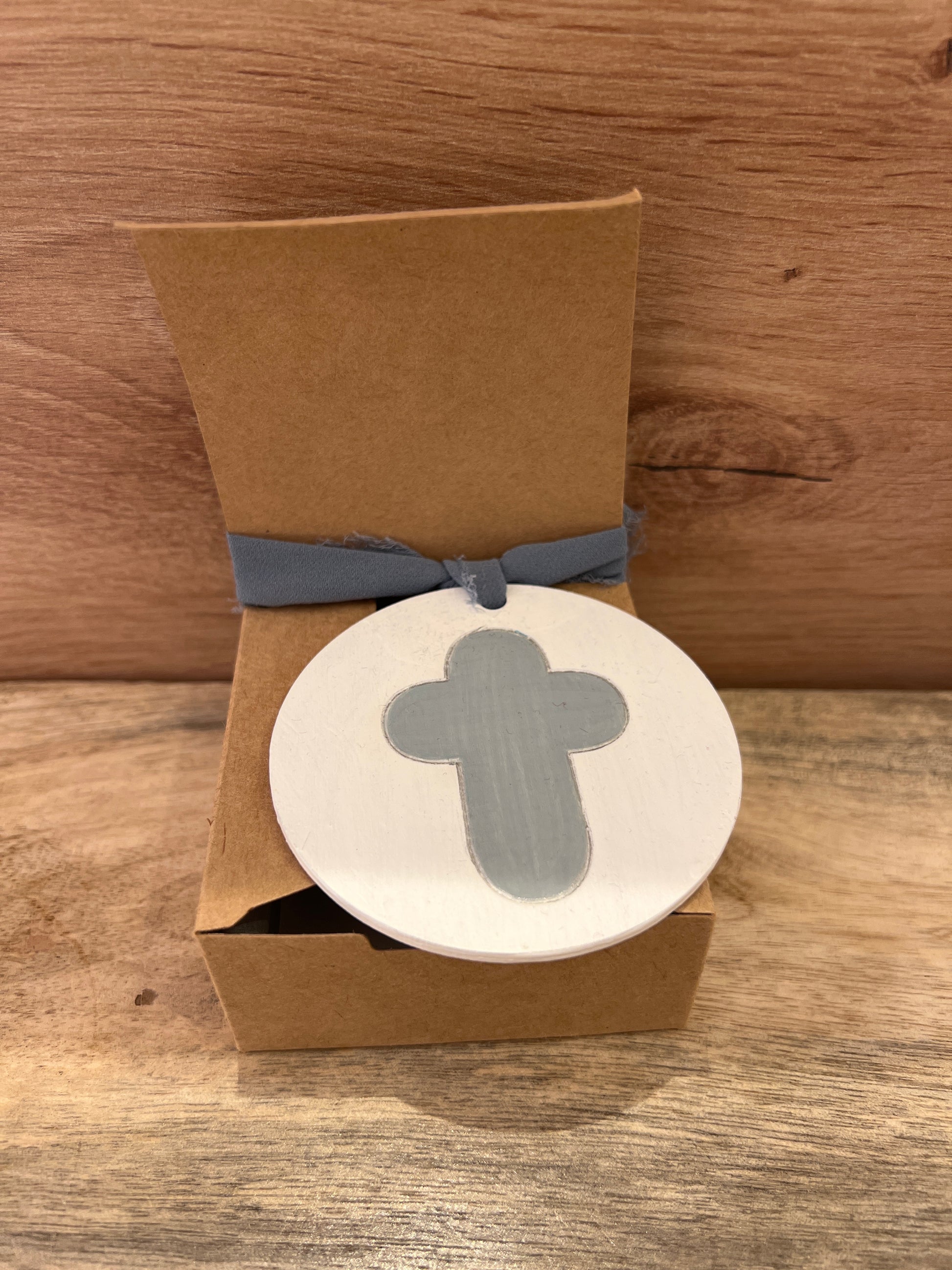 Medallón Cruz MC01 Gris-plata