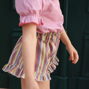 Pantalón corto stripes niña
