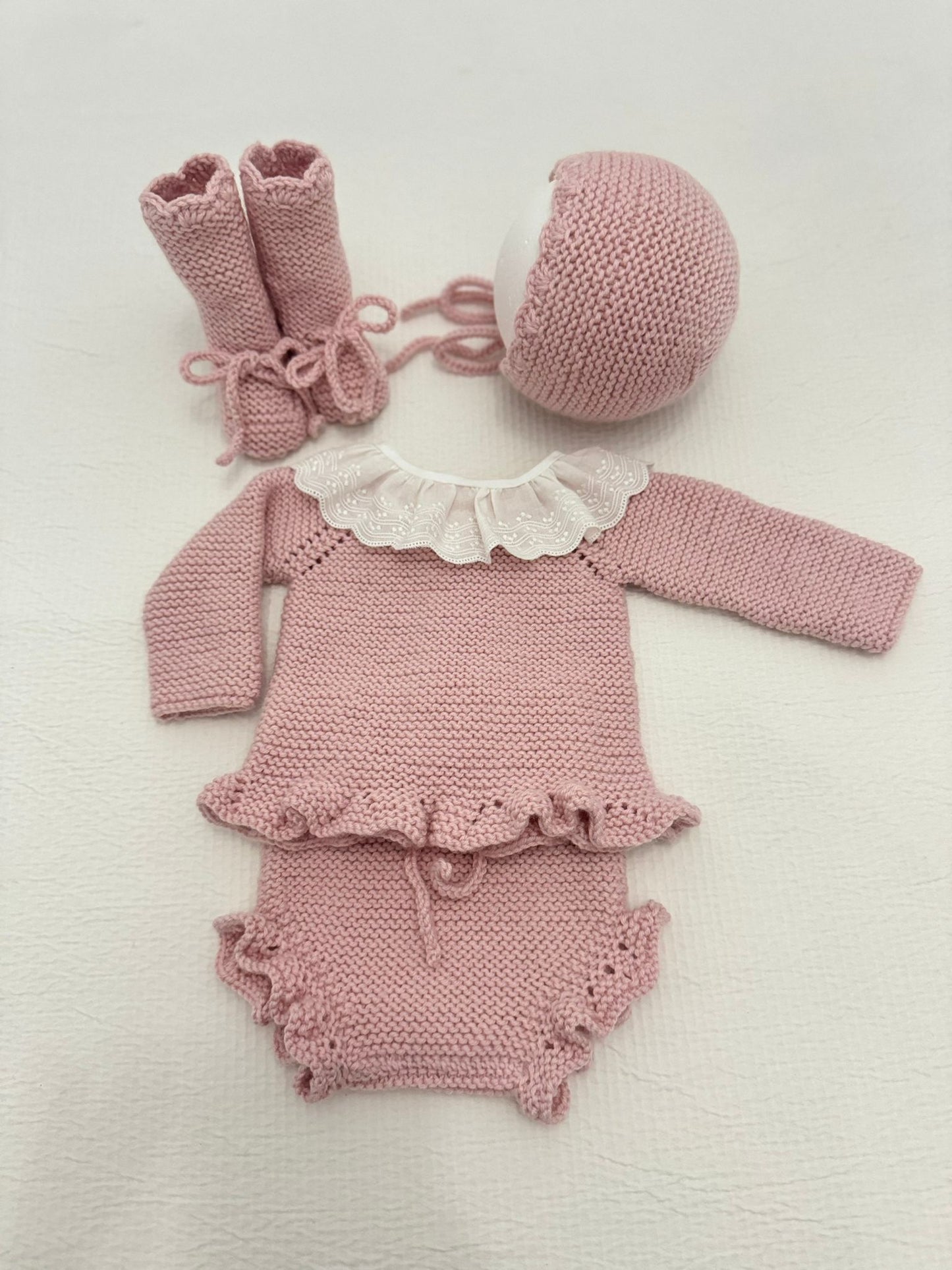 Stock_Conjunto volantes rosa empolvado 1-3m