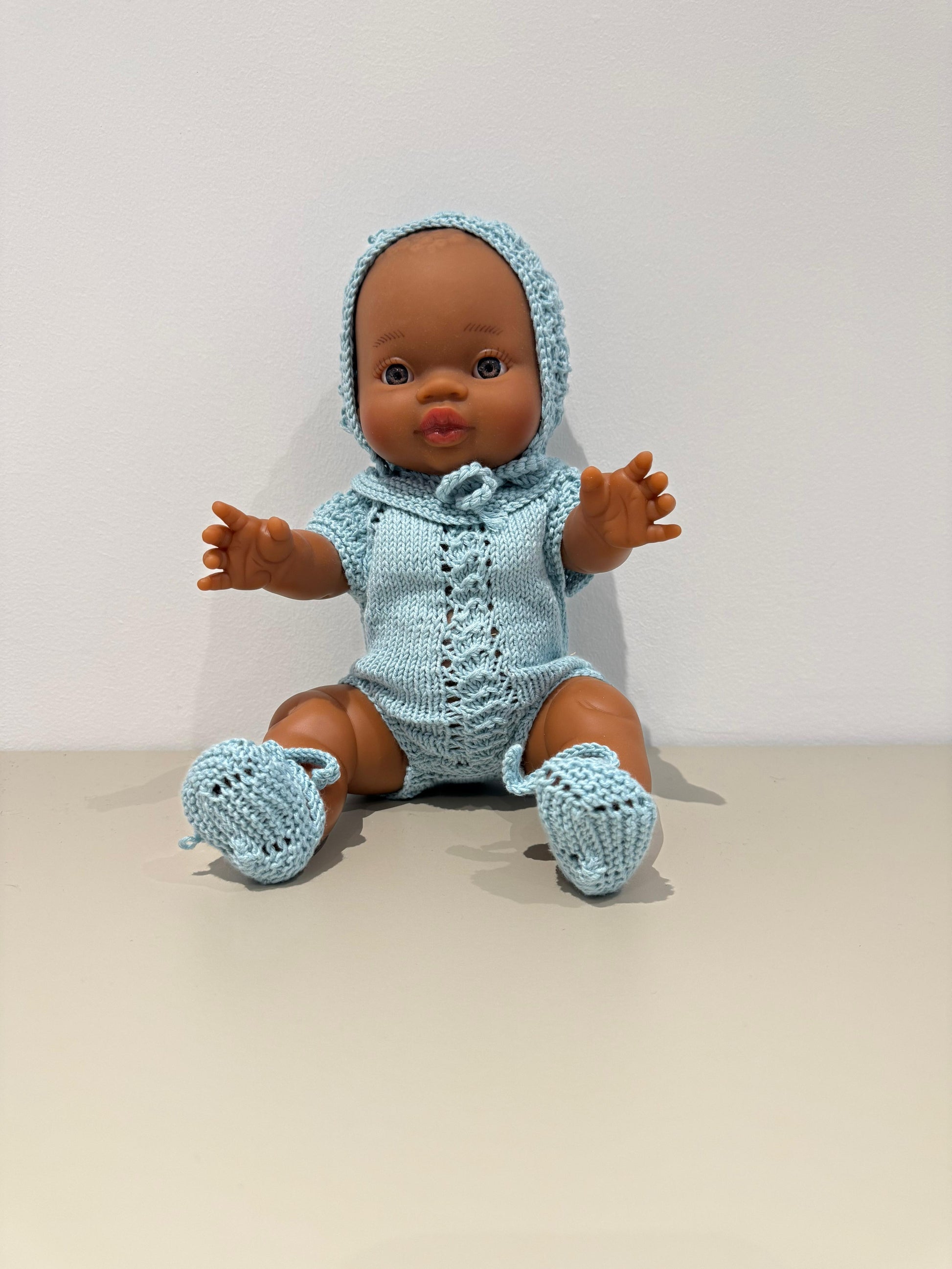 Muñeca Pocholita azul agua