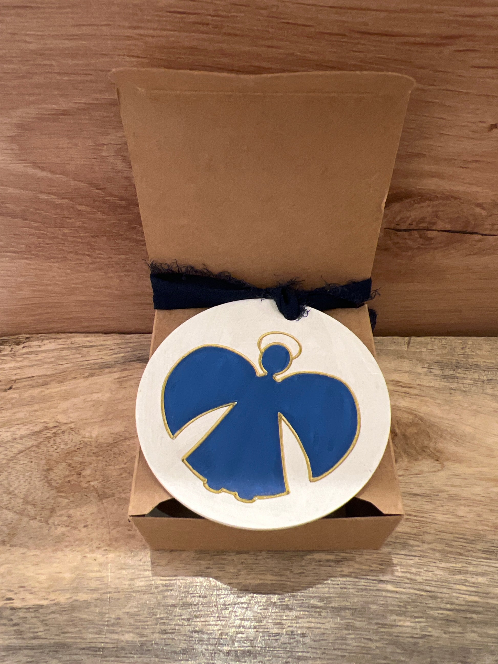 Medallón Angelito MC02 navy-oro