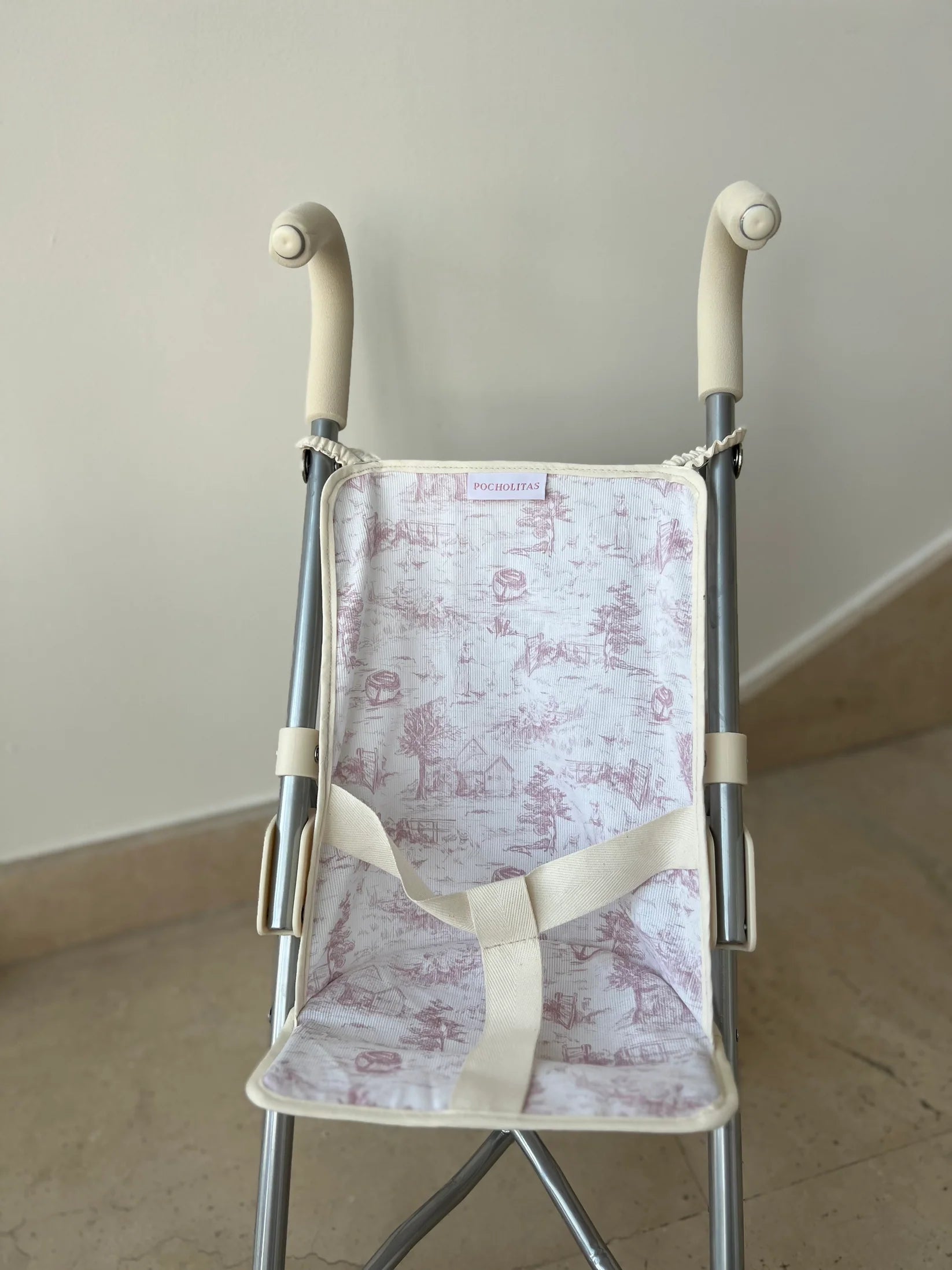 Sillita de paseo toile de jouy rosa