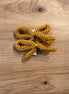 Pack 2 lazos con pinza mostaza