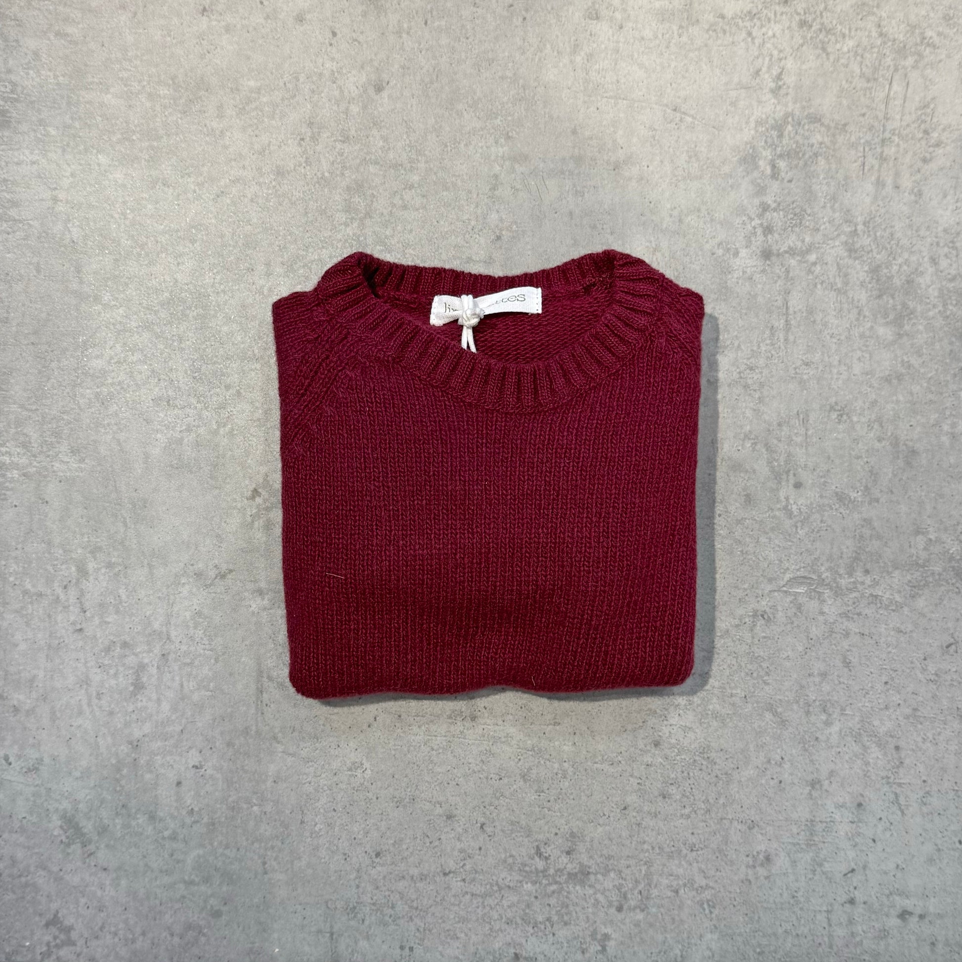 Jersey lana burdeos