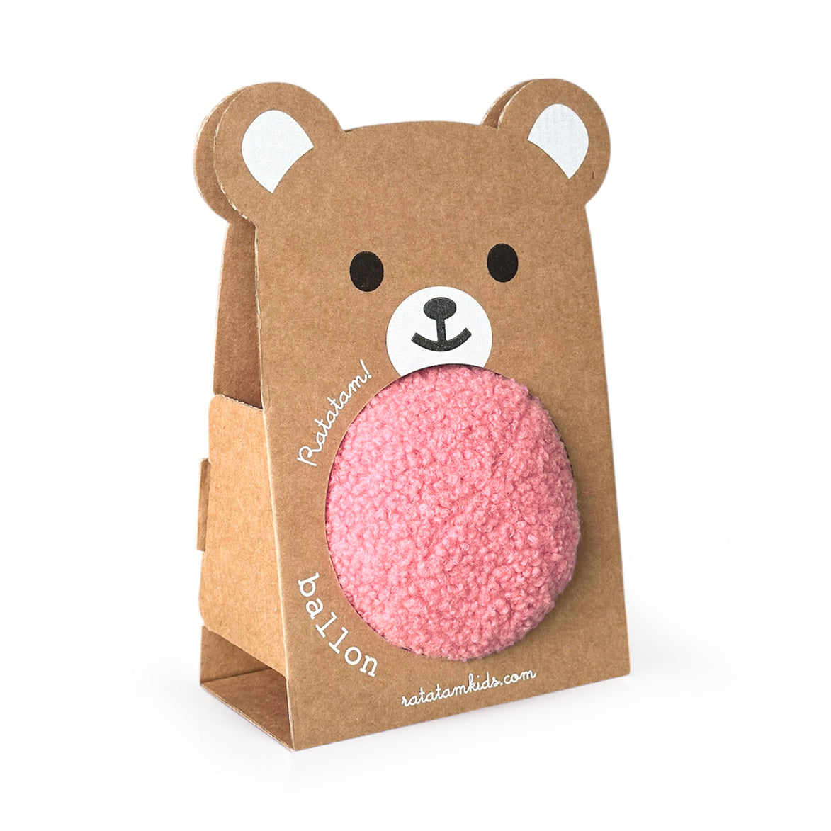 Pelota peluche rosa