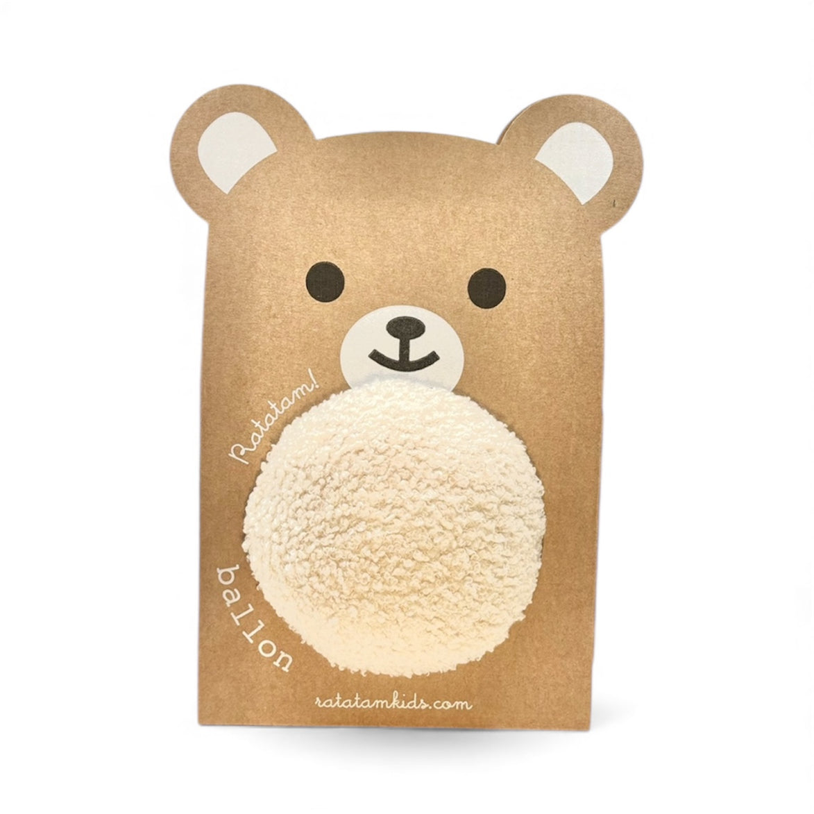 Pelota peluche blanco