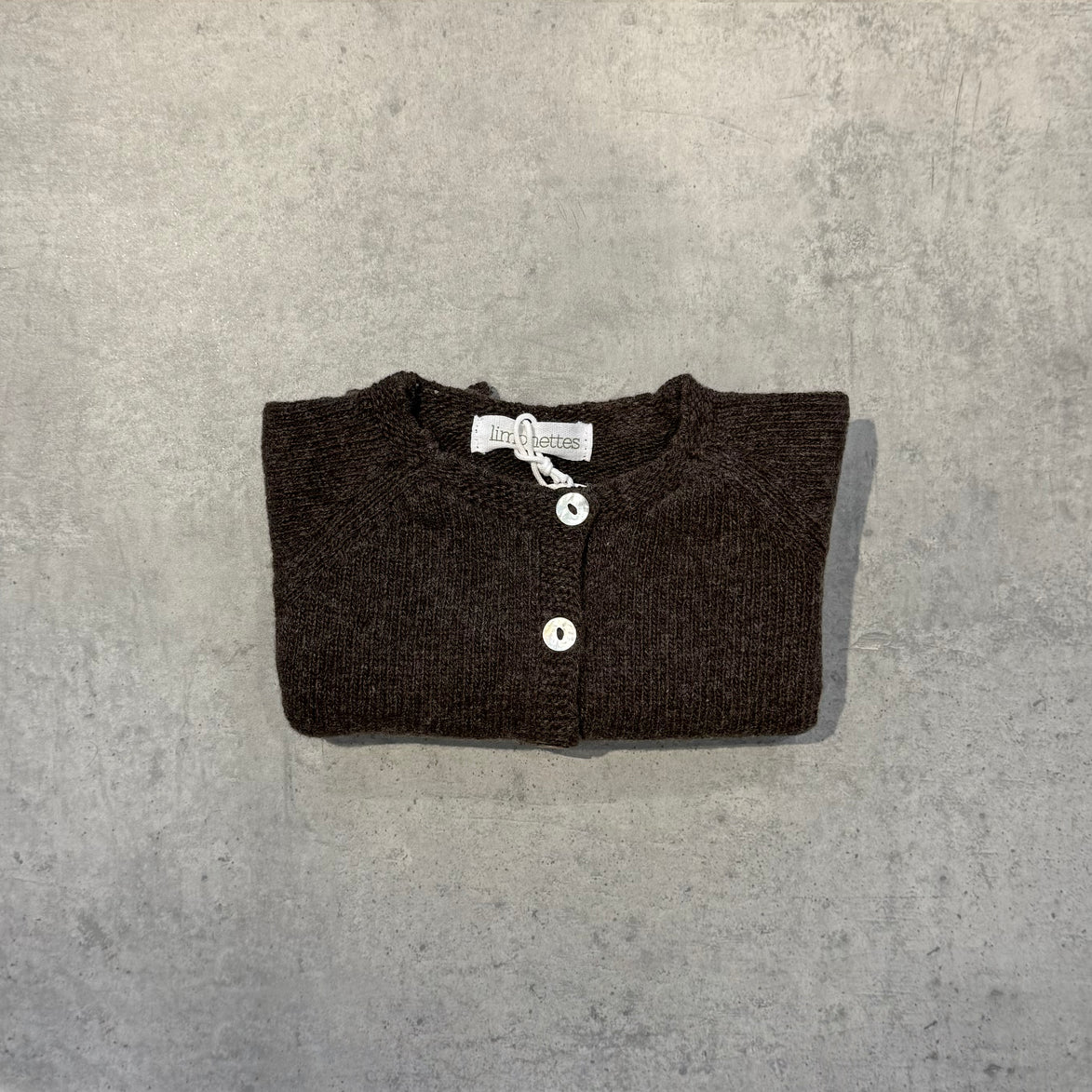 Chaqueta lana chocolate