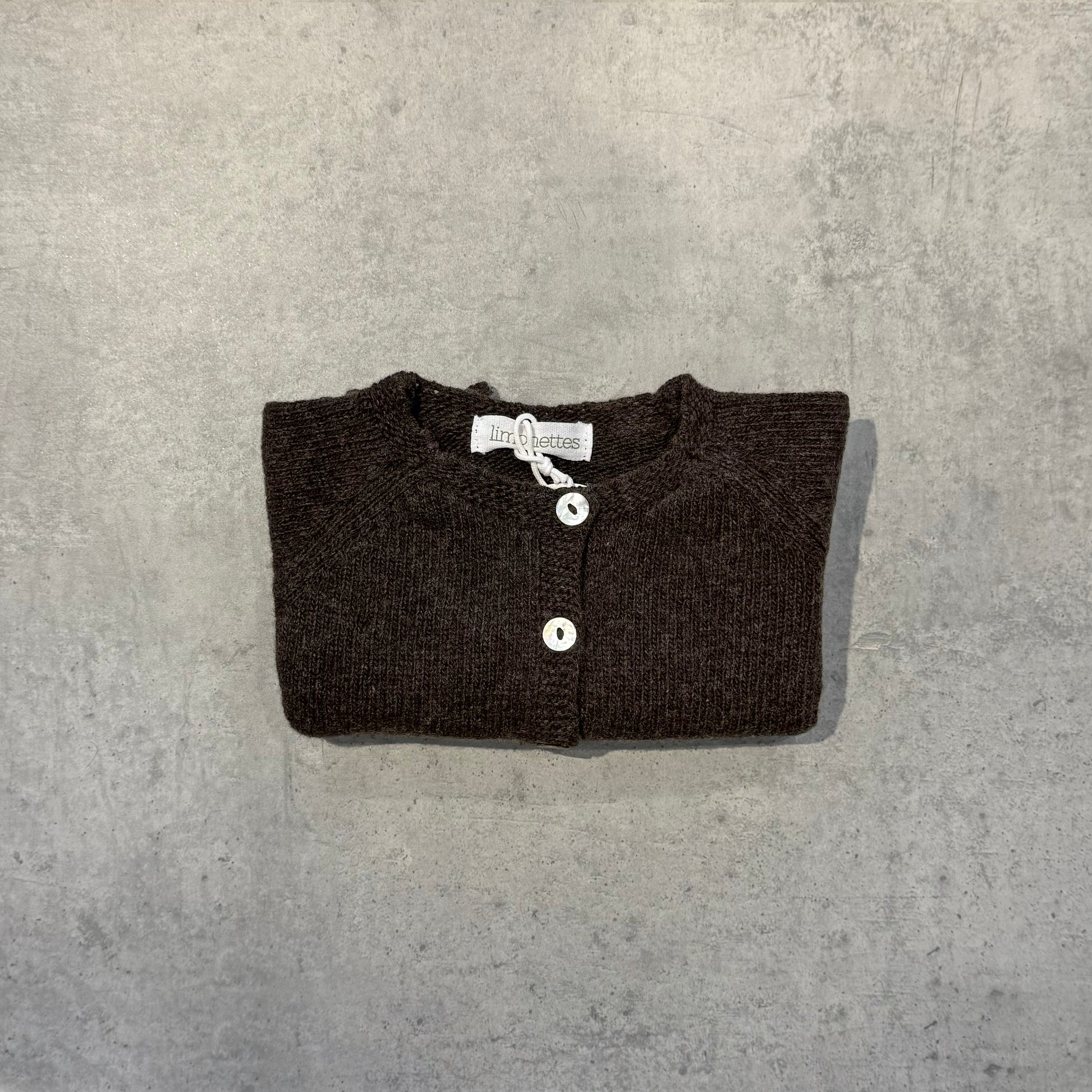 Chaqueta lana chocolate