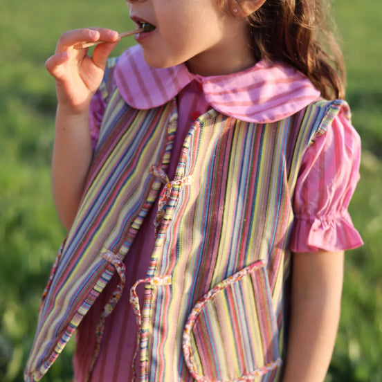 Chaleco Stripes & Flowers