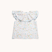 Blusa cuello volante Laguna flores