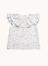 Blusa cuello volante Laguna flores