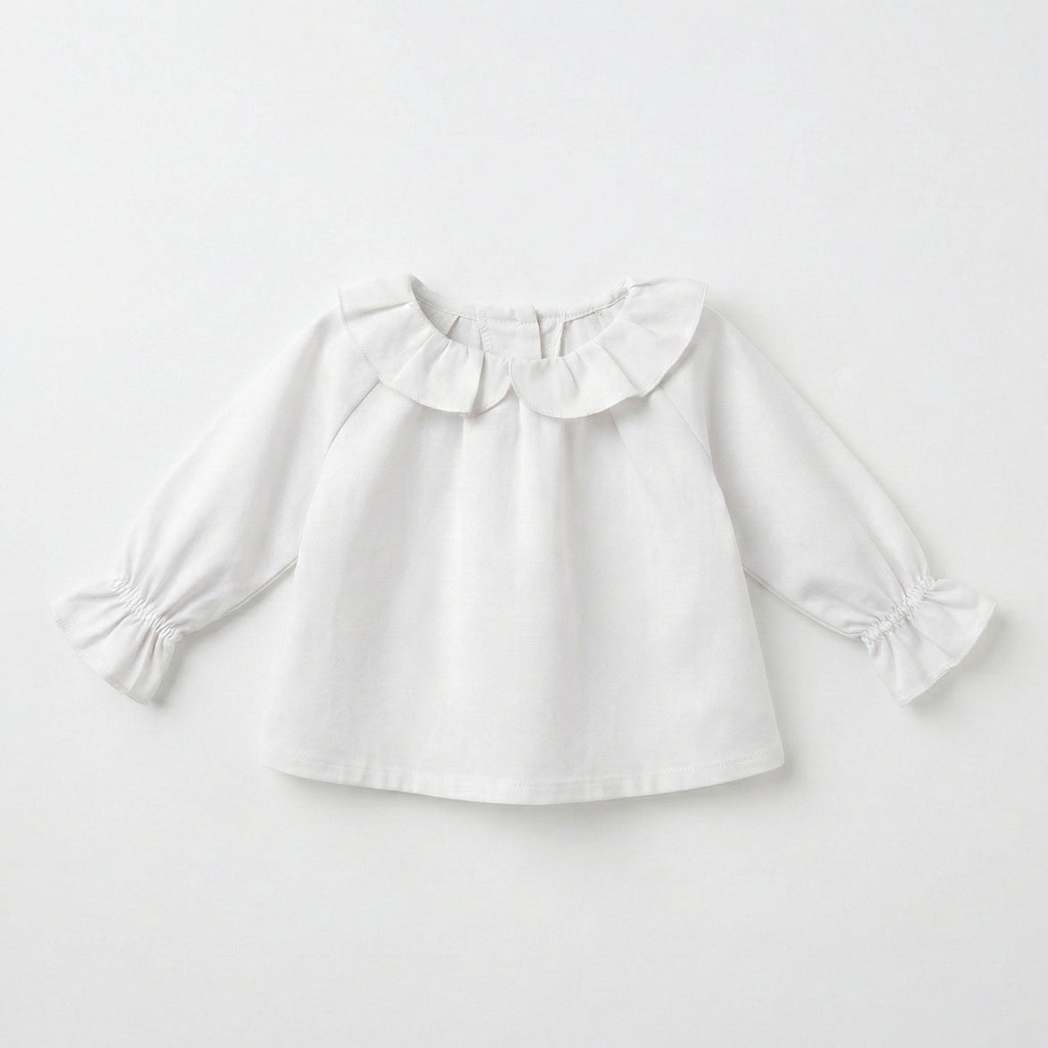 Blusa cuello corazón blanco