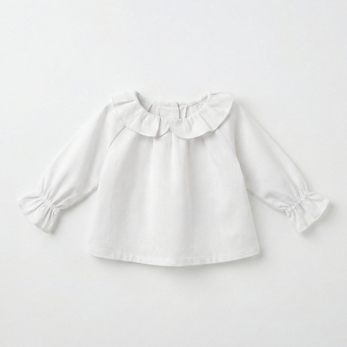 Blusa cuello corazón blanco