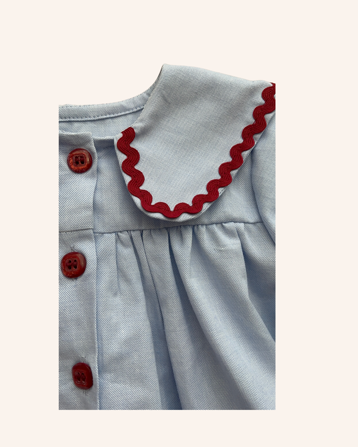 Blusa cuello bebe azul PICNIC