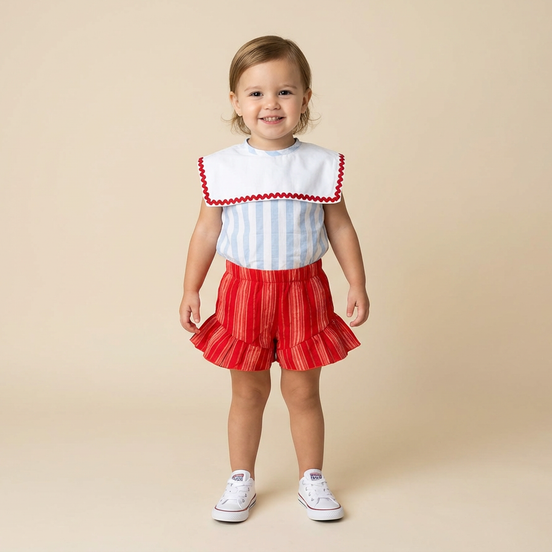 Blusa cuello marinero