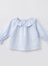 Blusa bebé celeste volante