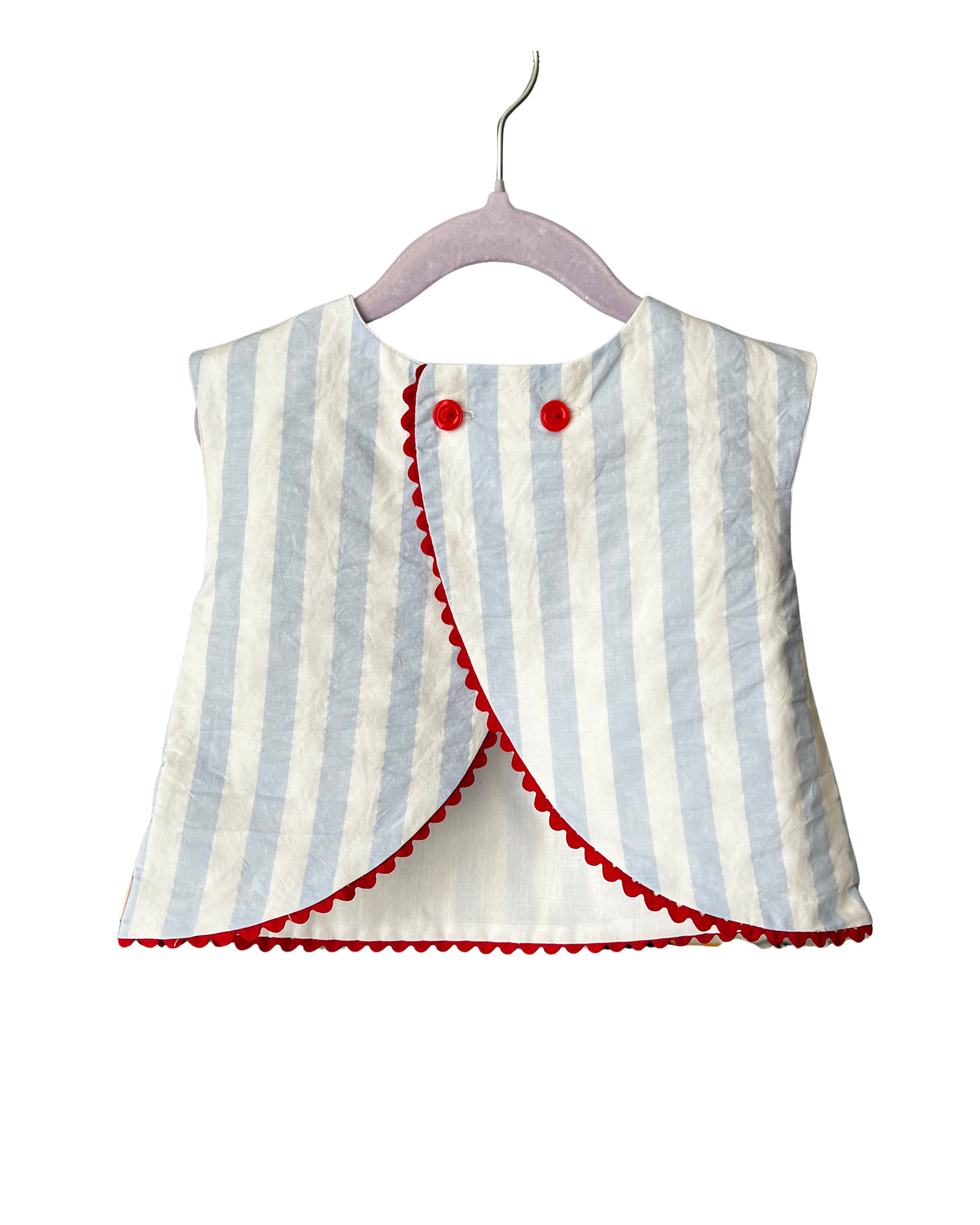 Blusa espalda cruzada Marinera