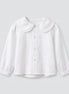 Blusa petalos oxford blanco