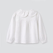 Blusa petalos oxford blanco