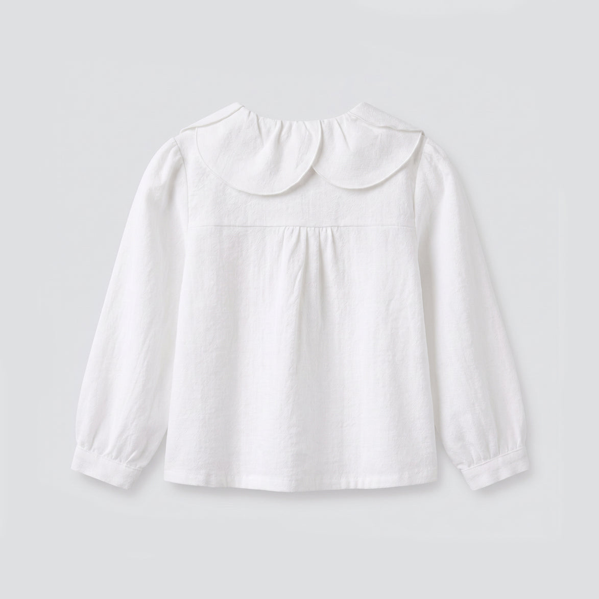 Blusa petalos oxford blanco