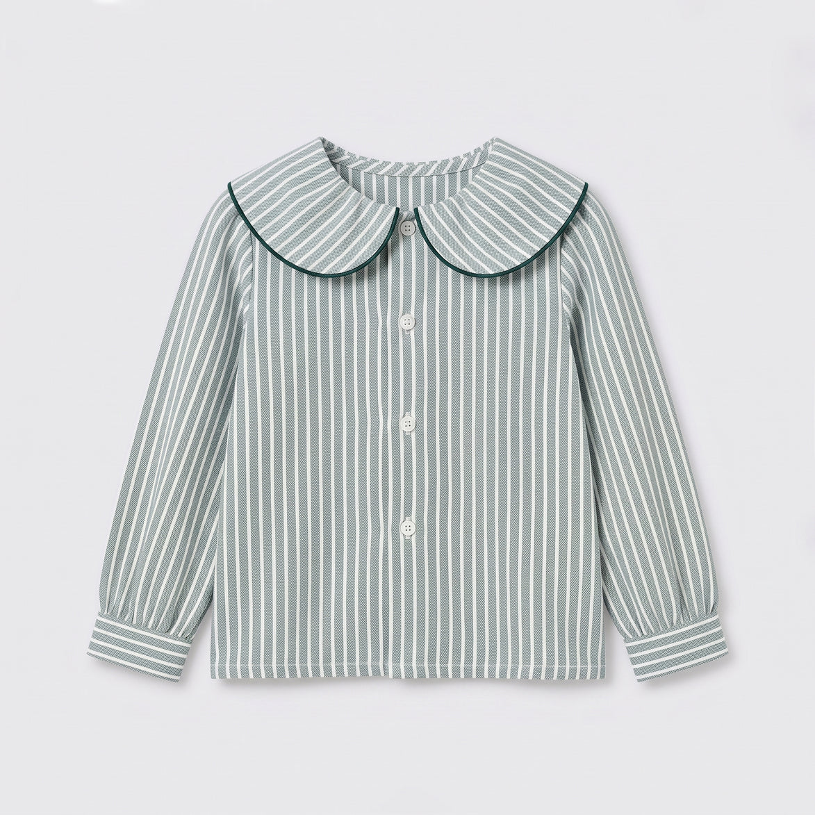 Blusa petalos rayas verdes
