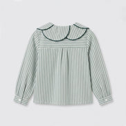 Blusa petalos rayas verdes