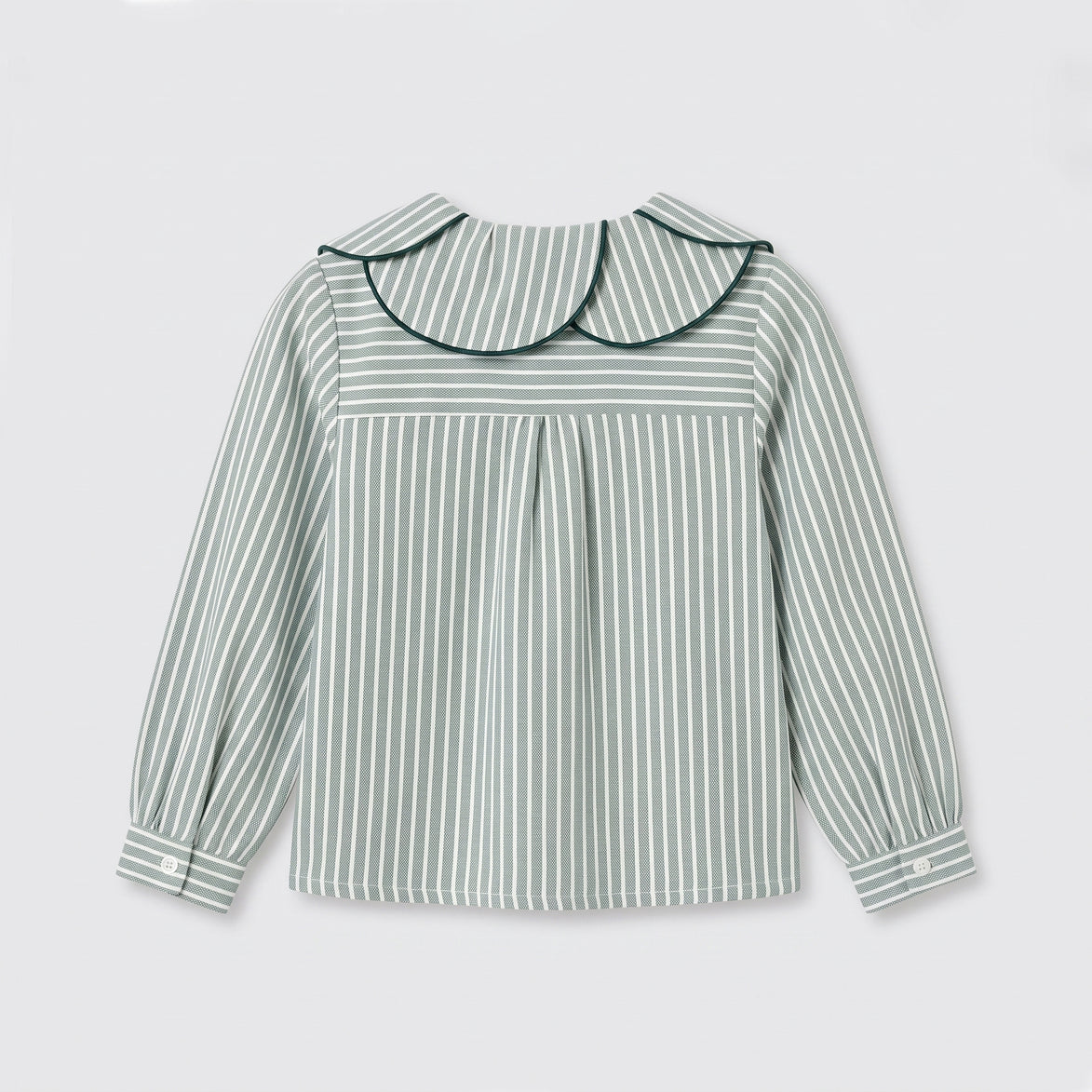 Blusa petalos rayas verdes