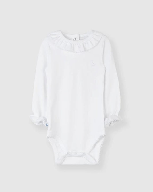 Body cuello volante blanco