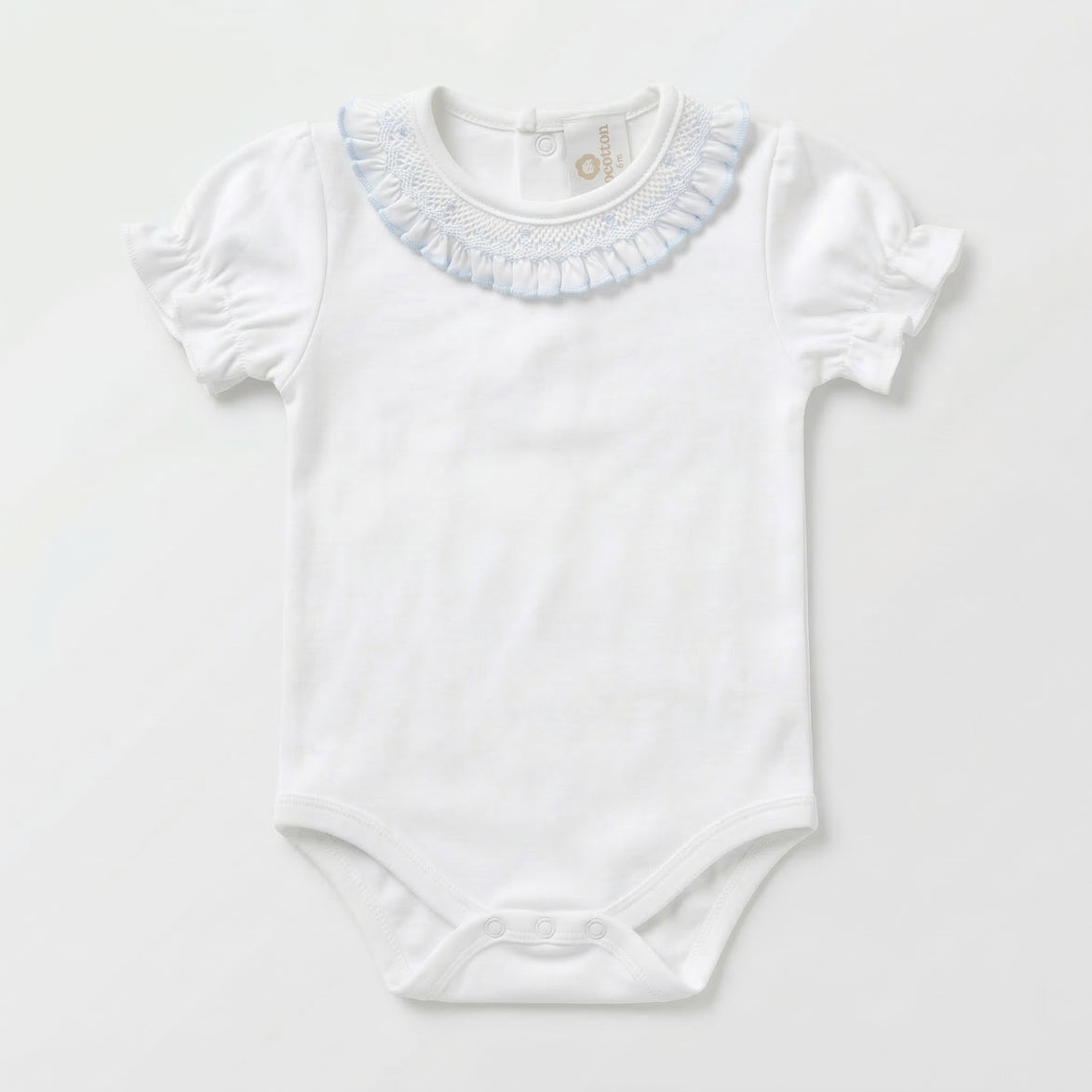 Body smock celeste manga corta