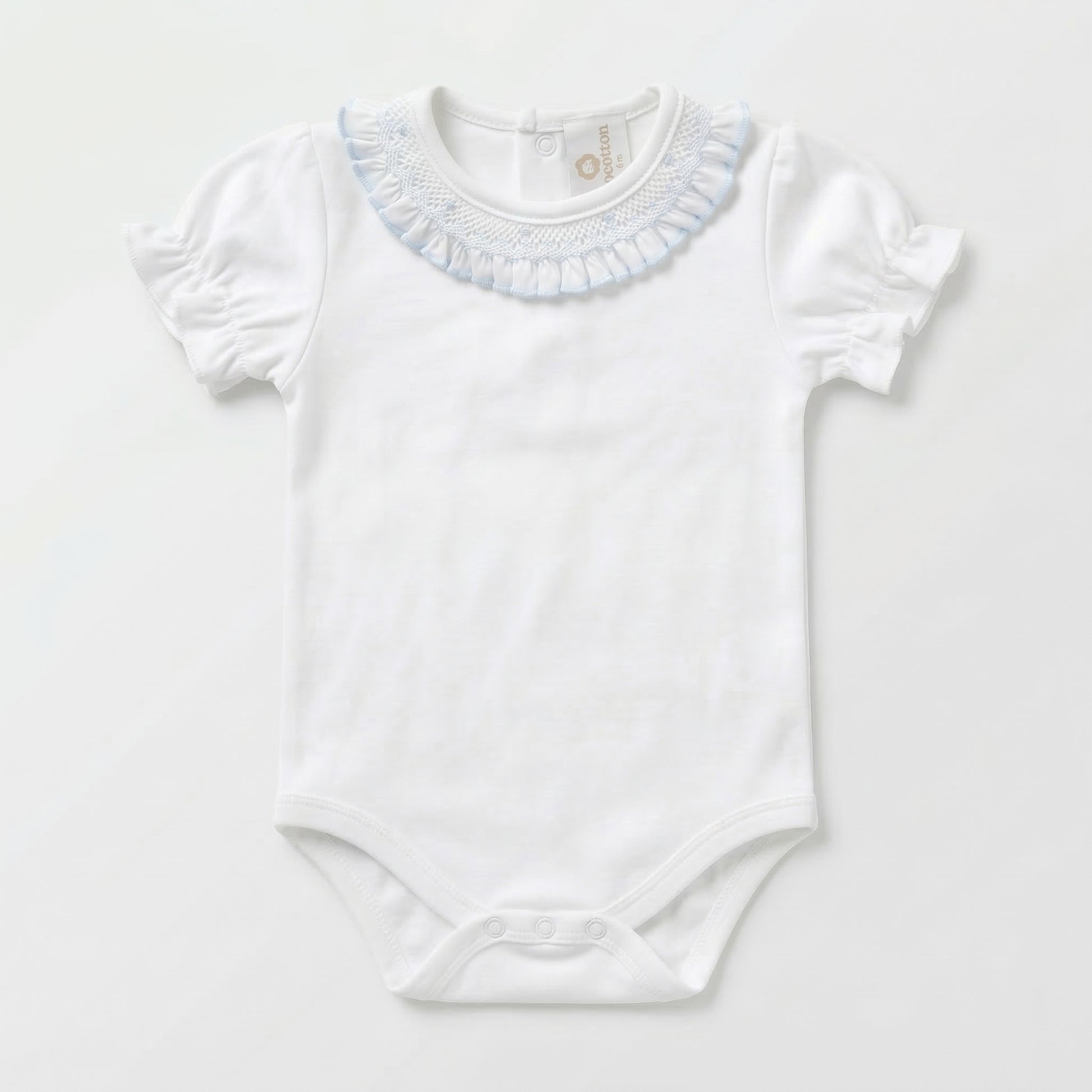 Body smock celeste manga corta