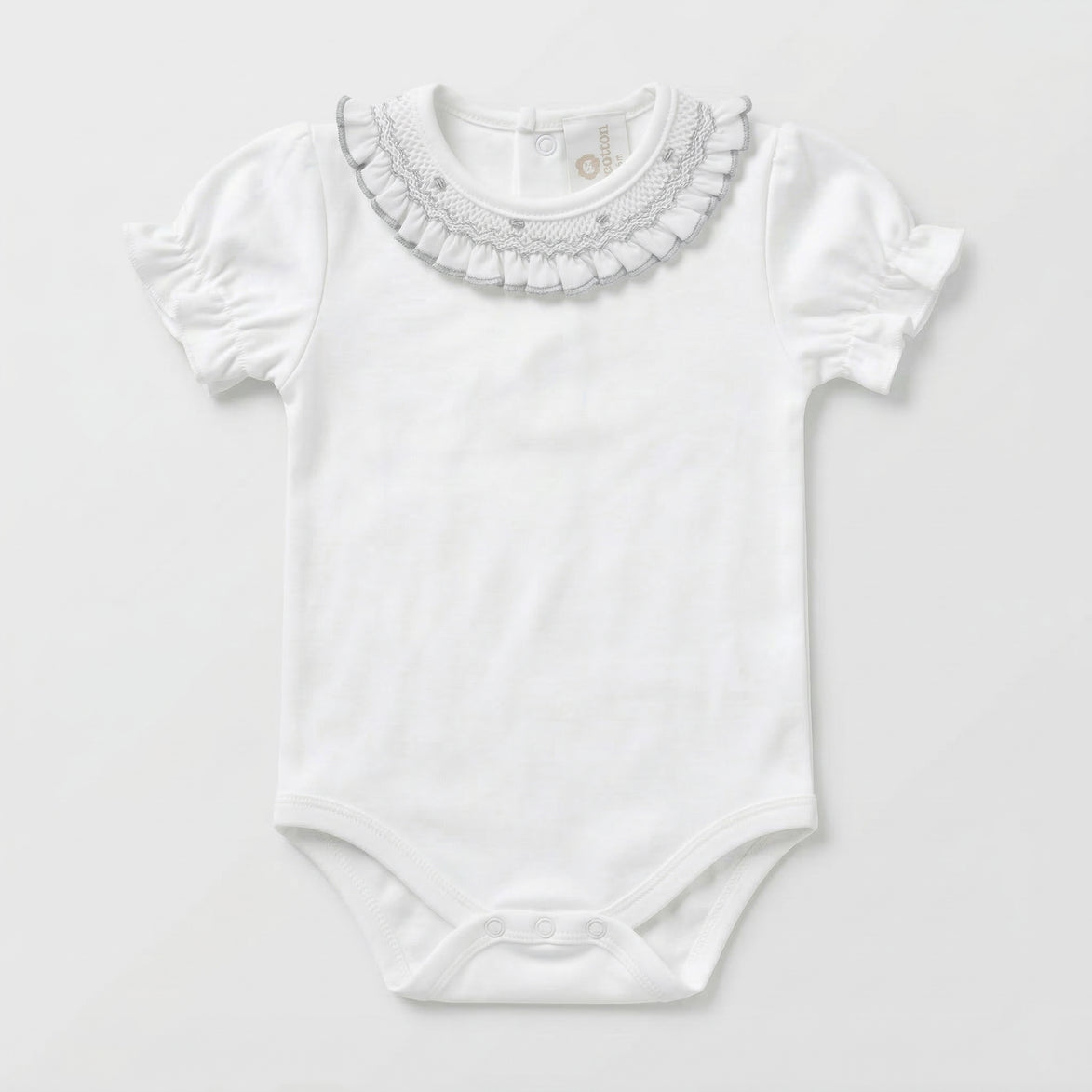 Body smock gris manga corta