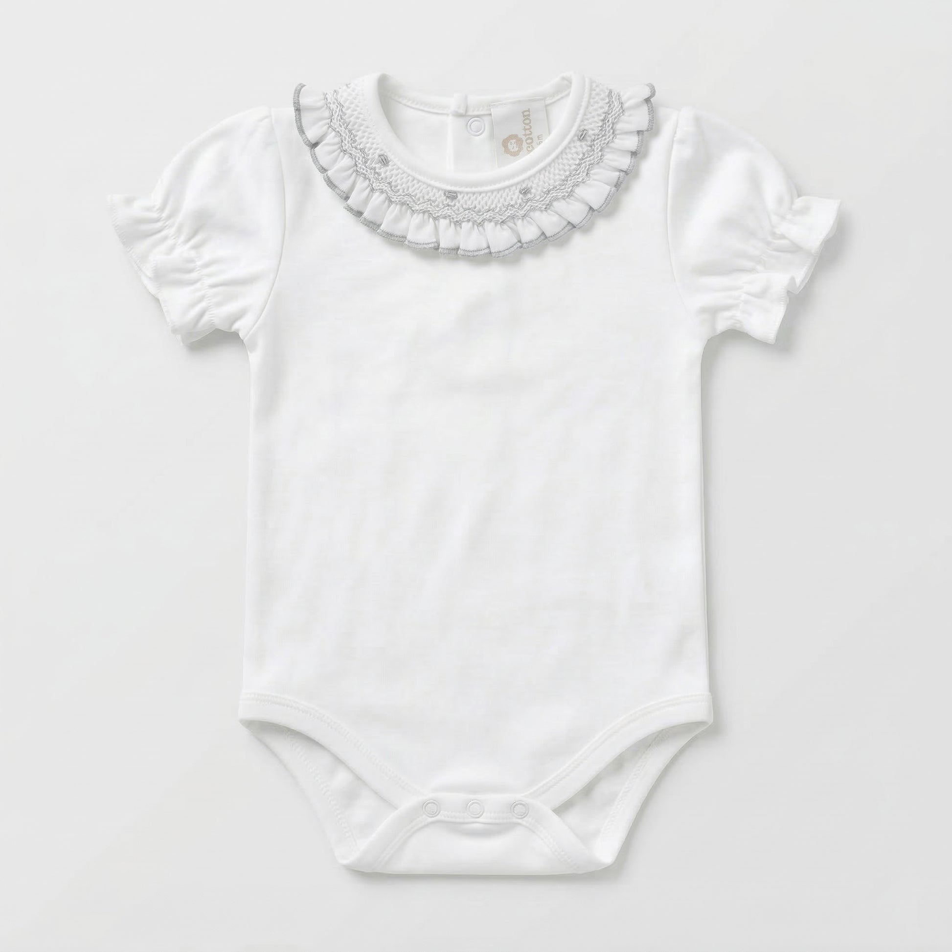 Body smock gris manga corta