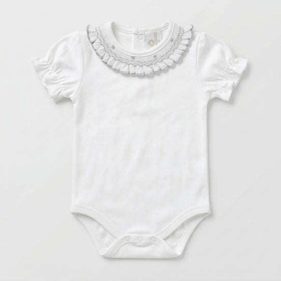 Body smock gris manga corta