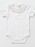 Body smock rosa manga corta