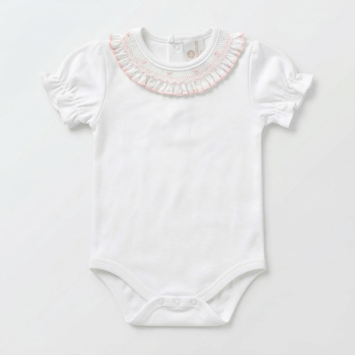 Body smock rosa manga corta
