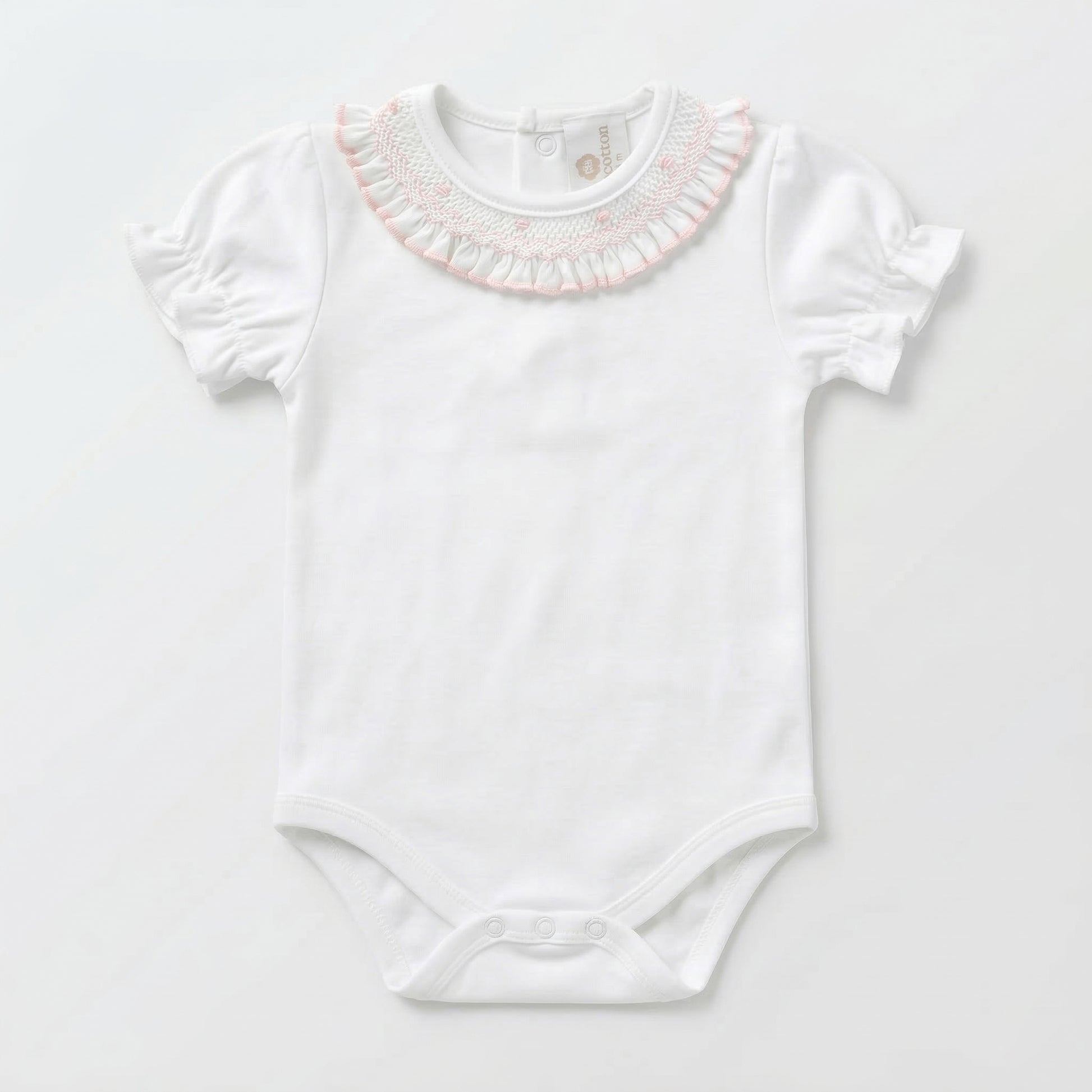 Body smock rosa manga corta