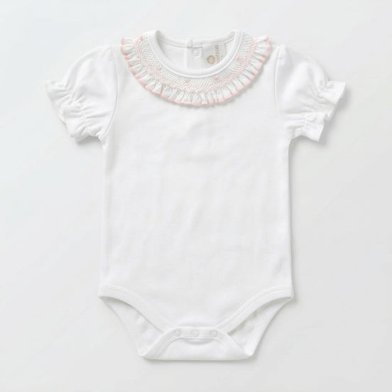 Body smock rosa manga corta