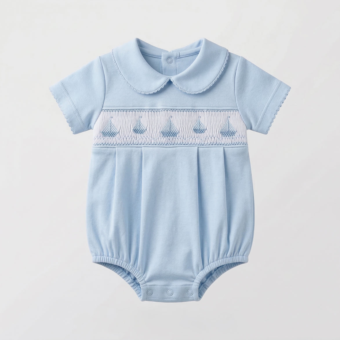 Pijama bombacho barcos celeste