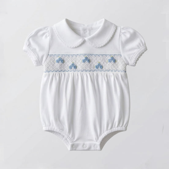 Pijama bombacho flores blanco