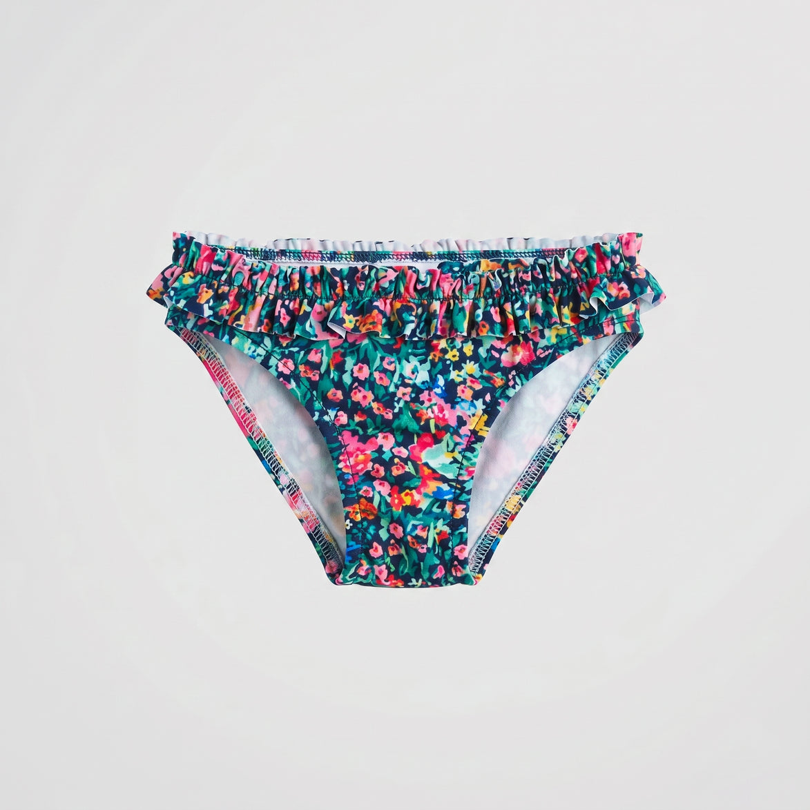 Braguita lycra bañador flor marino
