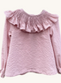 Blusa cuello nido rosa