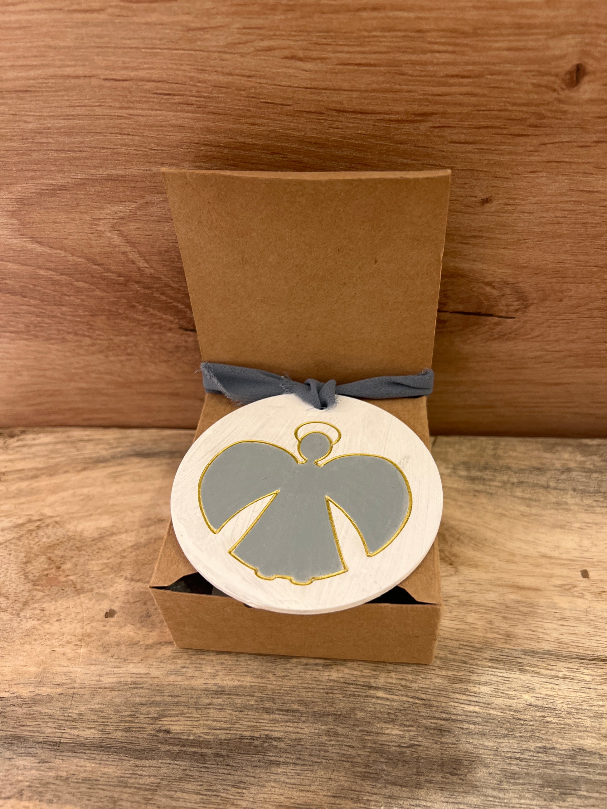 Medallón Angelito MC02 gris-oro