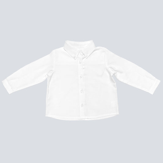 Camisa cuello oxford blanco