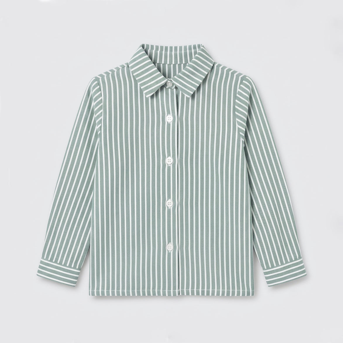 Camisa oxford rayas verdes