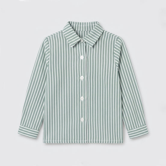 Camisa oxford rayas verdes